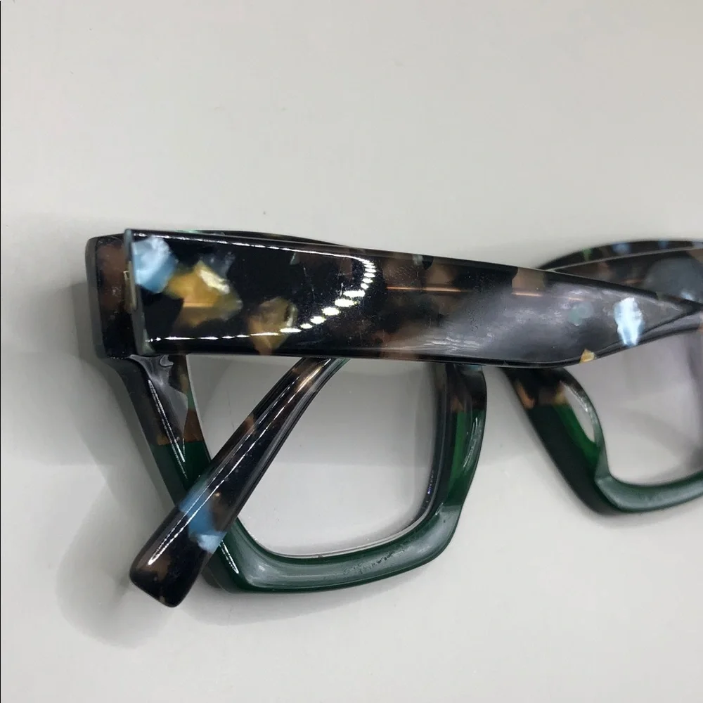 Warby Parker Sonia Aventurine Tortoise Fade Square Glasses Frames UNISEX